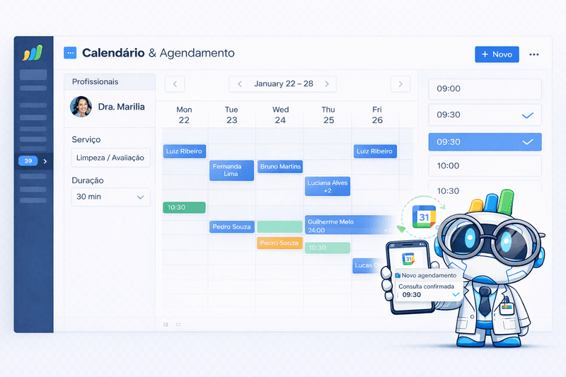 Agendamento de reuniões automático